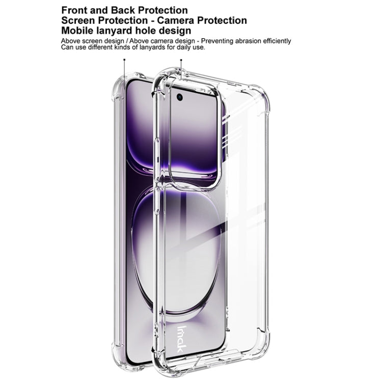 For OPPO Reno12 Pro Global IMAK Space Shield PC + TPU Airbag Shockproof Phone Case - Transparent