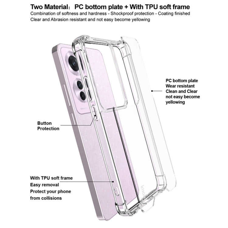 For OPPO Reno11 F / F25 Pro IMAK Space Shield PC + TPU Airbag Shockproof Phone Case - Transparent