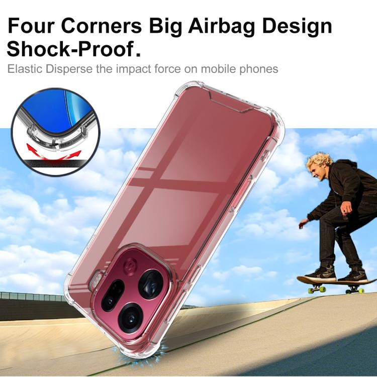 For OPPO Find X9 Pro IMAK Space Shield PC + TPU Airbag Shockproof Phone Case - Transparent