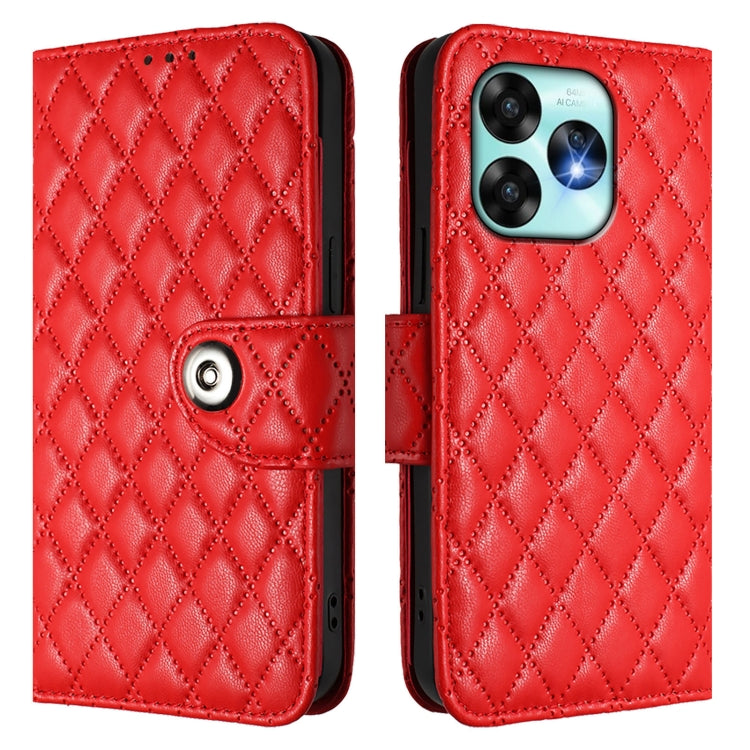 For UMIDIGI A15 / A15C / A15T Rhombic Texture Flip Leather Phone Case with Lanyard