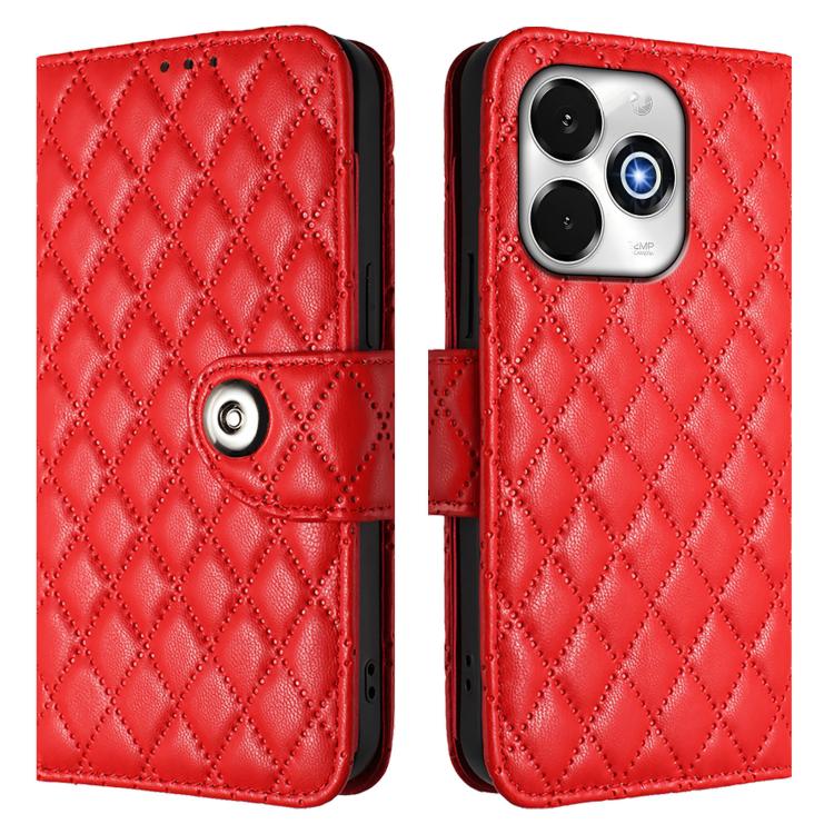 For Umidigi G100X 4G / 5G Rhombic Texture Flip Leather Phone Case with Lanyard