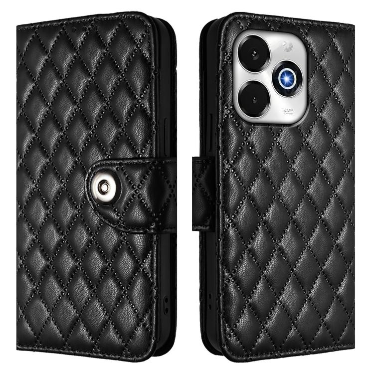For Umidigi G100X 4G / 5G Rhombic Texture Flip Leather Phone Case with Lanyard