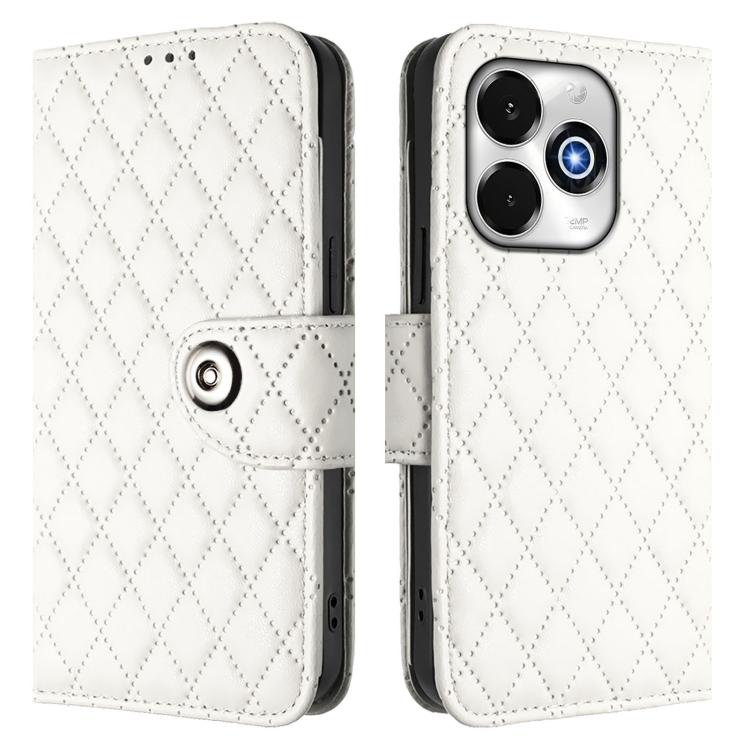 For Umidigi G100X 4G / 5G Rhombic Texture Flip Leather Phone Case with Lanyard