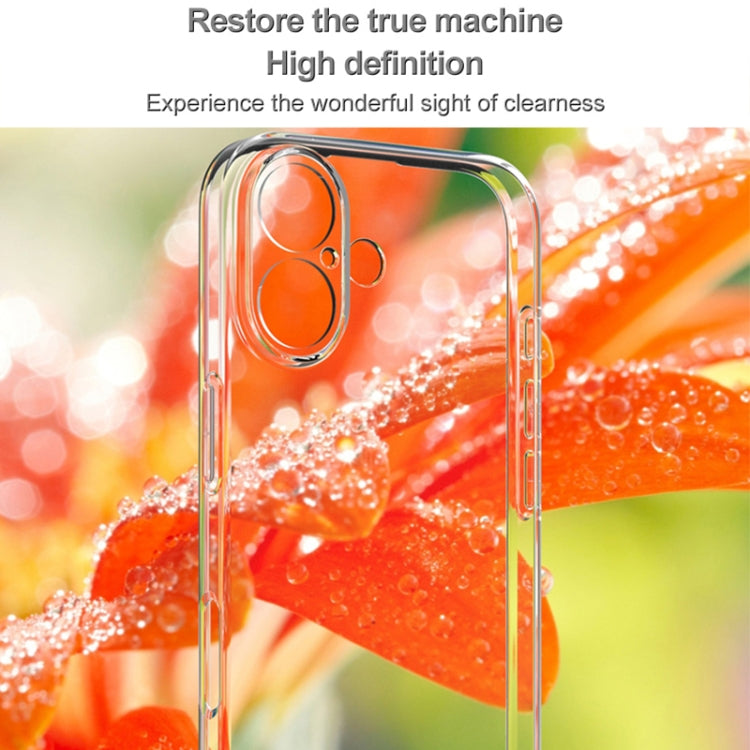 For iPhone 16 IMAK UX-5 Series Transparent TPU Phone Case - Transparent
