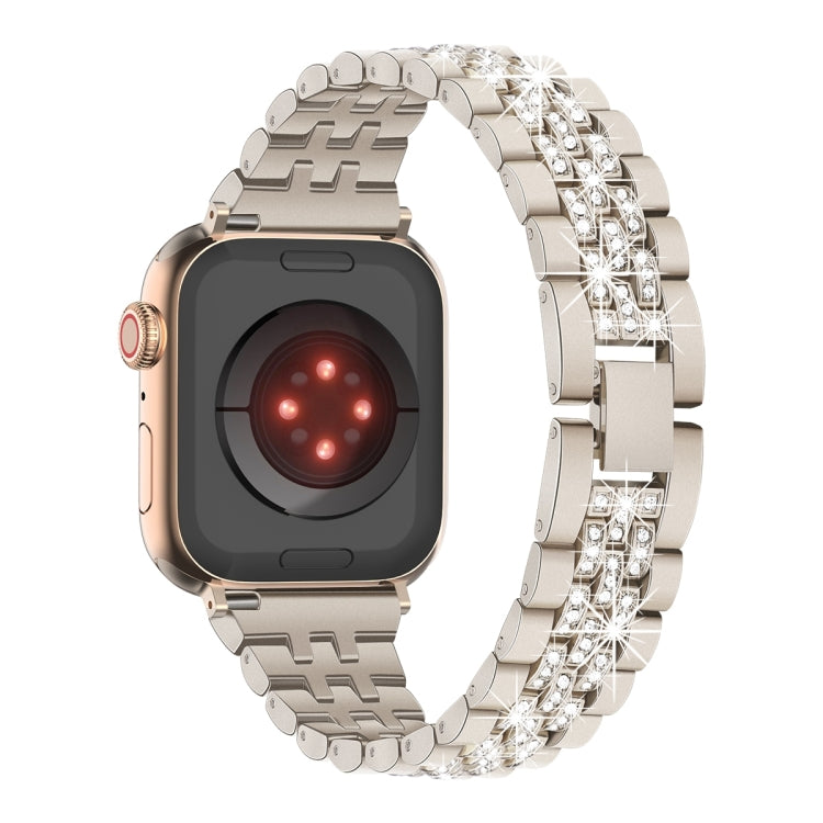 For Apple Watch Series 7 45mm Bling Diamond Chain Metal Watch Band