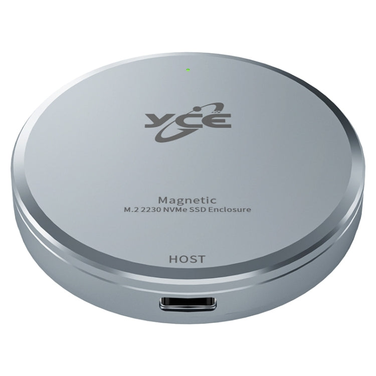 YCE-V195F USB-C / Type-C to M.2 NVMe Magnetic Hard Drive Enclosure - Grey