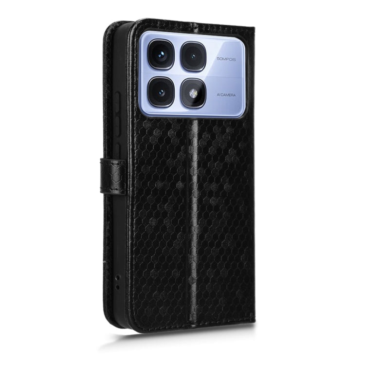 For Redmi K70 Ultra Honeycomb Dot Texture Leather Phone Case