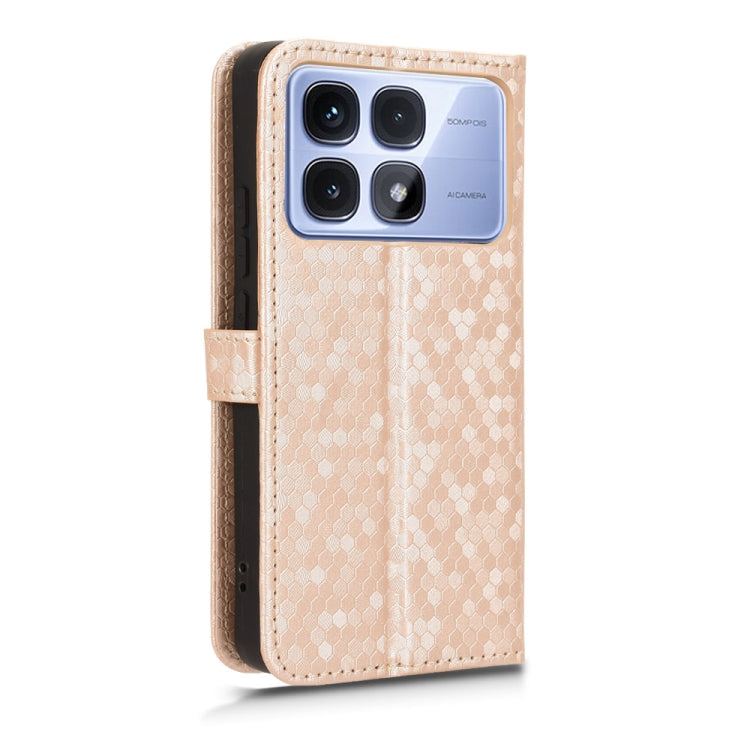 For Redmi K70 Ultra Honeycomb Dot Texture Leather Phone Case