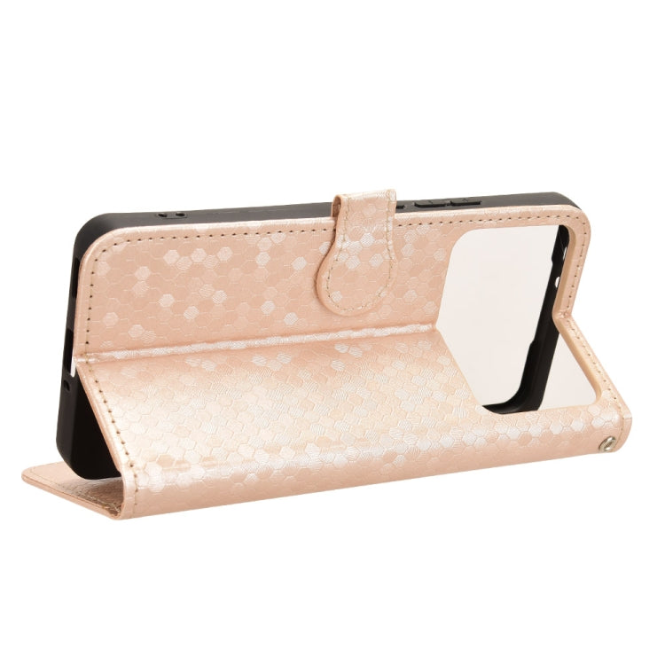 For Redmi K70 Ultra Honeycomb Dot Texture Leather Phone Case