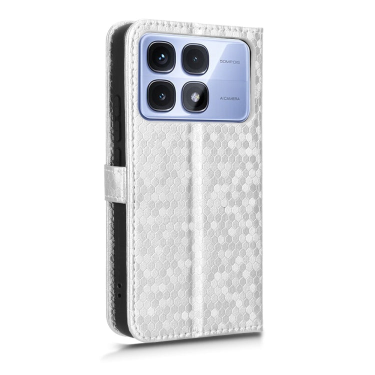 For Redmi K70 Ultra Honeycomb Dot Texture Leather Phone Case