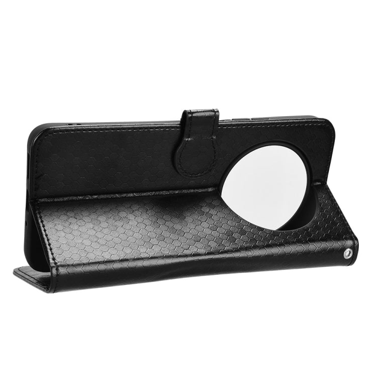 For Redmi 14C 4G Honeycomb Dot Texture Leather Phone Case