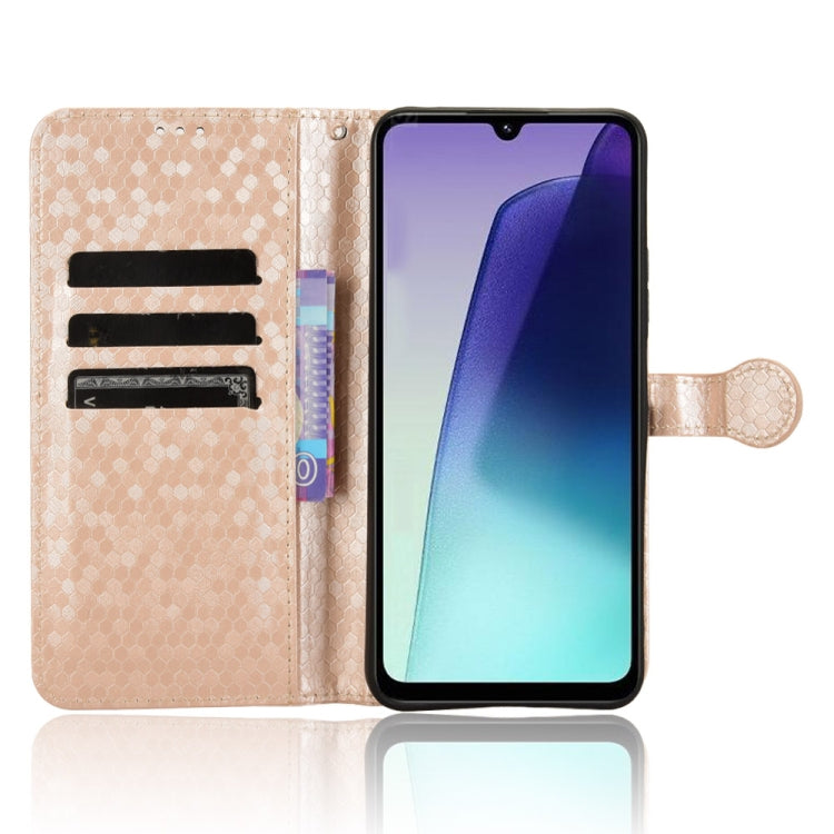 For Redmi 14C 4G Honeycomb Dot Texture Leather Phone Case