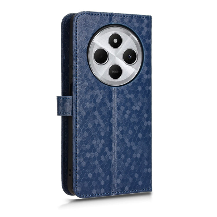 For Redmi 14C 4G Honeycomb Dot Texture Leather Phone Case