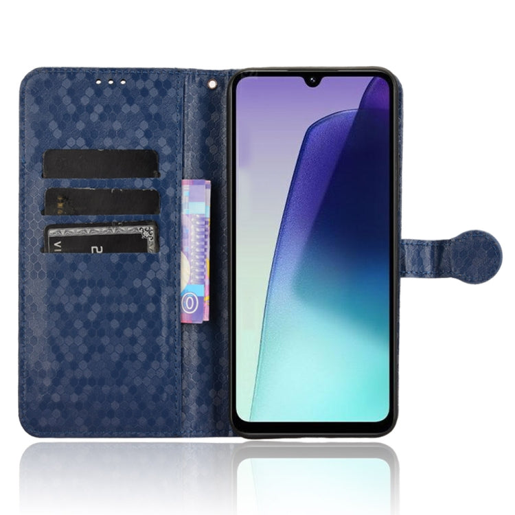 For Redmi 14C 4G Honeycomb Dot Texture Leather Phone Case