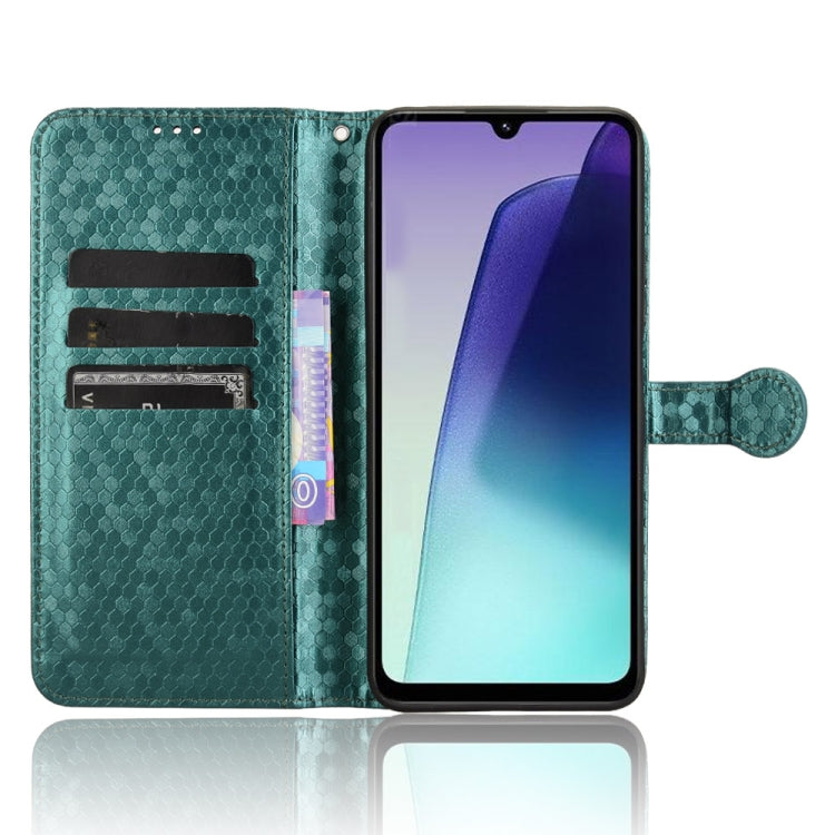 For Redmi 14C 4G Honeycomb Dot Texture Leather Phone Case