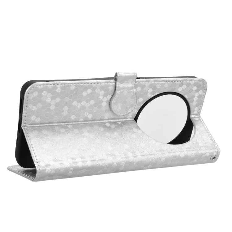 For Redmi 14C 4G Honeycomb Dot Texture Leather Phone Case