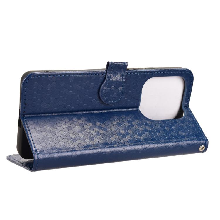 For Redmi Note 14 4G 163.25mm Honeycomb Dot Texture Leather Phone Case