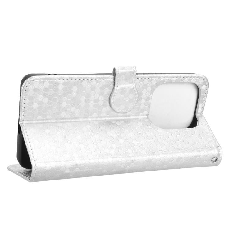 For Redmi Note 14 4G 163.25mm Honeycomb Dot Texture Leather Phone Case
