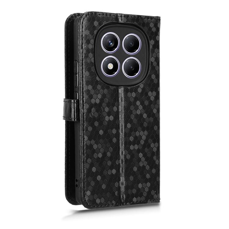 For Redmi Note 14 Pro 4G Honeycomb Dot Texture Leather Phone Case