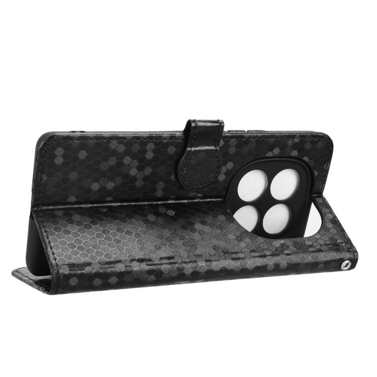 For Redmi Note 14 Pro 4G Honeycomb Dot Texture Leather Phone Case