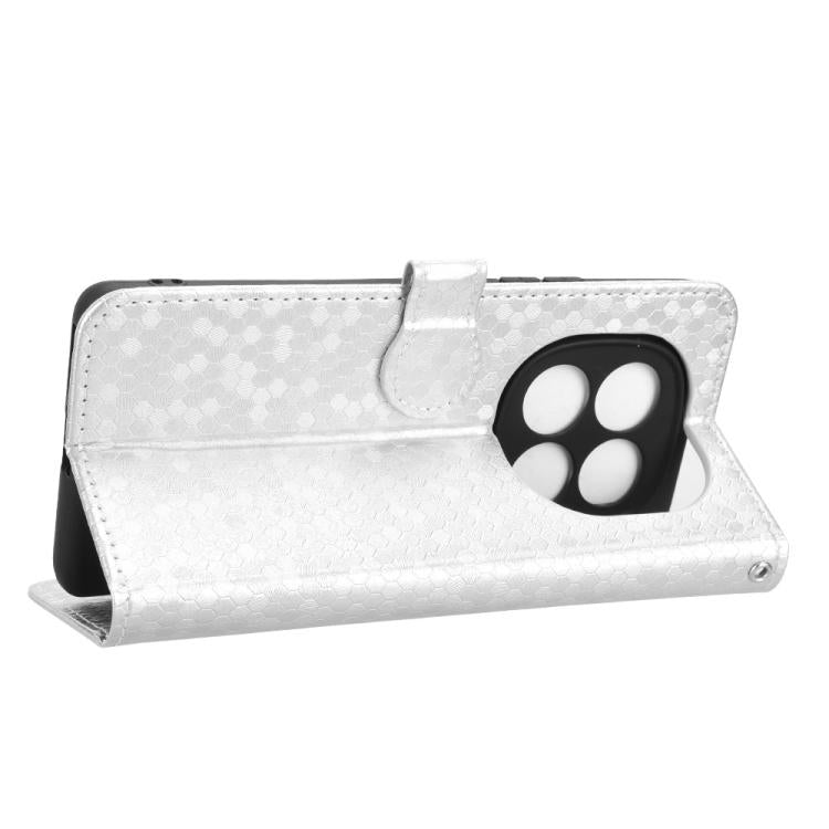 For Redmi Note 14 Pro 4G Honeycomb Dot Texture Leather Phone Case