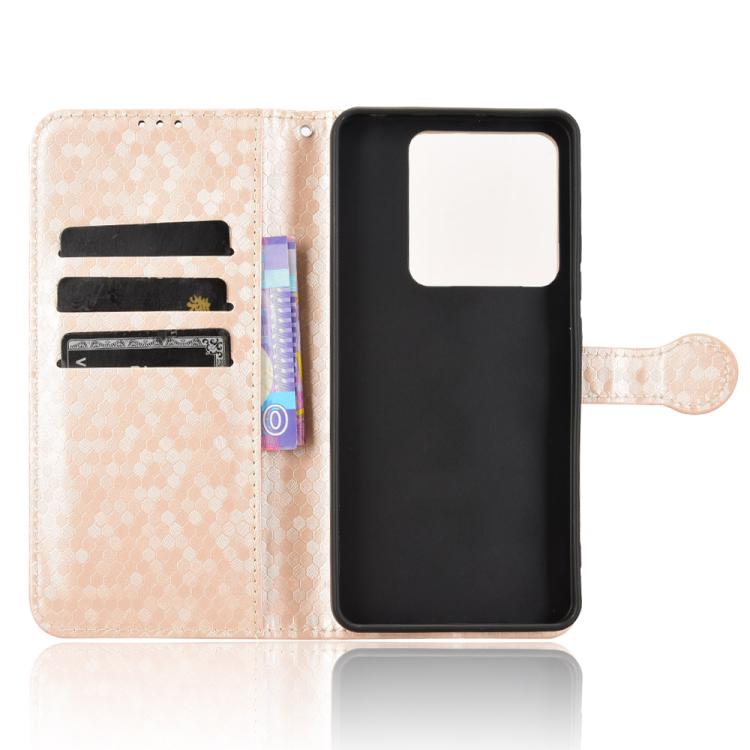 For Xiaomi Poco M7 Pro 5G / Redmi Note 14 5G Honeycomb Dot Texture Leather Phone Case