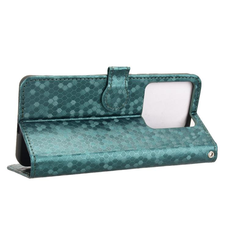 For Xiaomi Poco M7 Pro 5G / Redmi Note 14 5G Honeycomb Dot Texture Leather Phone Case
