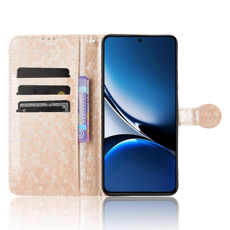 For Xiaomi Poco X7 Pro 5G / Redmi Turbo 4 5G Honeycomb Dot Texture Leather Phone Case