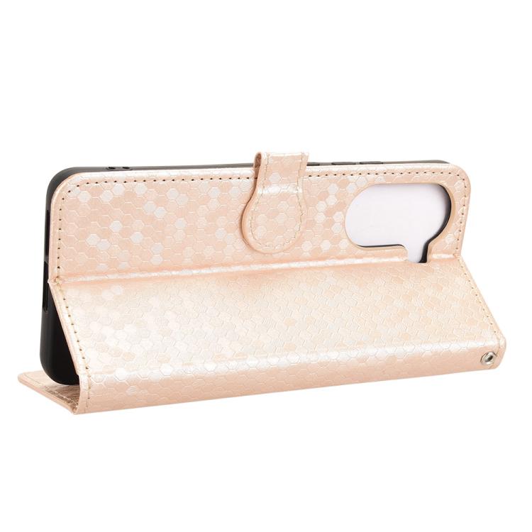 For Xiaomi Poco X7 Pro 5G / Redmi Turbo 4 5G Honeycomb Dot Texture Leather Phone Case