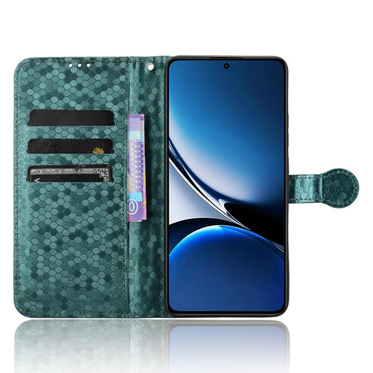 For Xiaomi Poco X7 Pro 5G / Redmi Turbo 4 5G Honeycomb Dot Texture Leather Phone Case