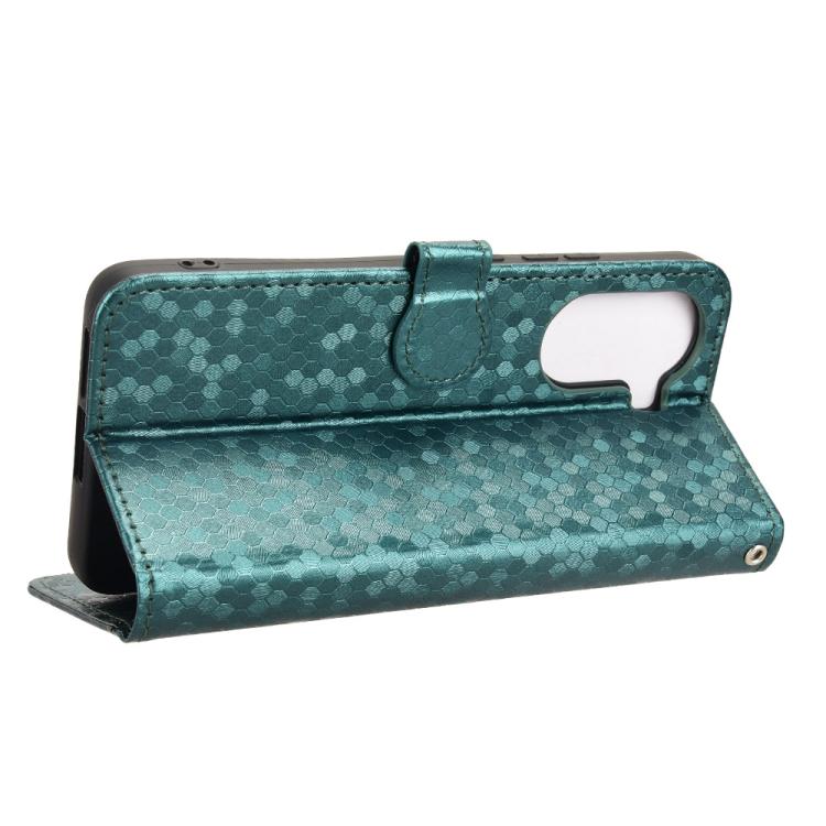 For Xiaomi Poco X7 Pro 5G / Redmi Turbo 4 5G Honeycomb Dot Texture Leather Phone Case