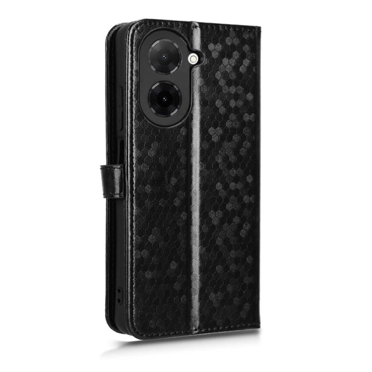 For Redmi A5 4G 171.7mm / Xiaomi Poco C71 Honeycomb Dot Texture Leather Phone Case