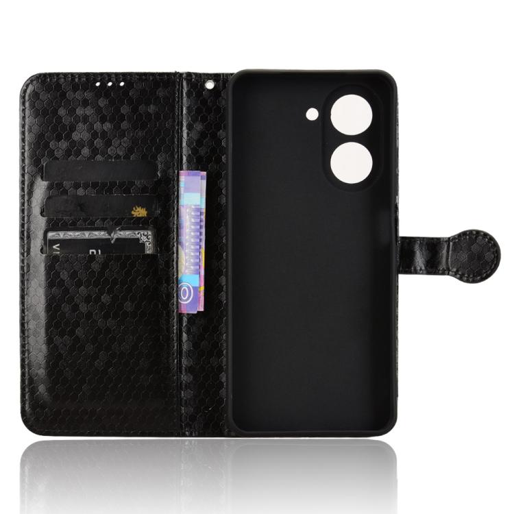 For Redmi A5 4G 171.7mm / Xiaomi Poco C71 Honeycomb Dot Texture Leather Phone Case