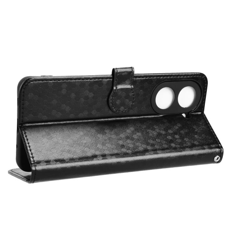 For Redmi A5 4G 171.7mm / Xiaomi Poco C71 Honeycomb Dot Texture Leather Phone Case
