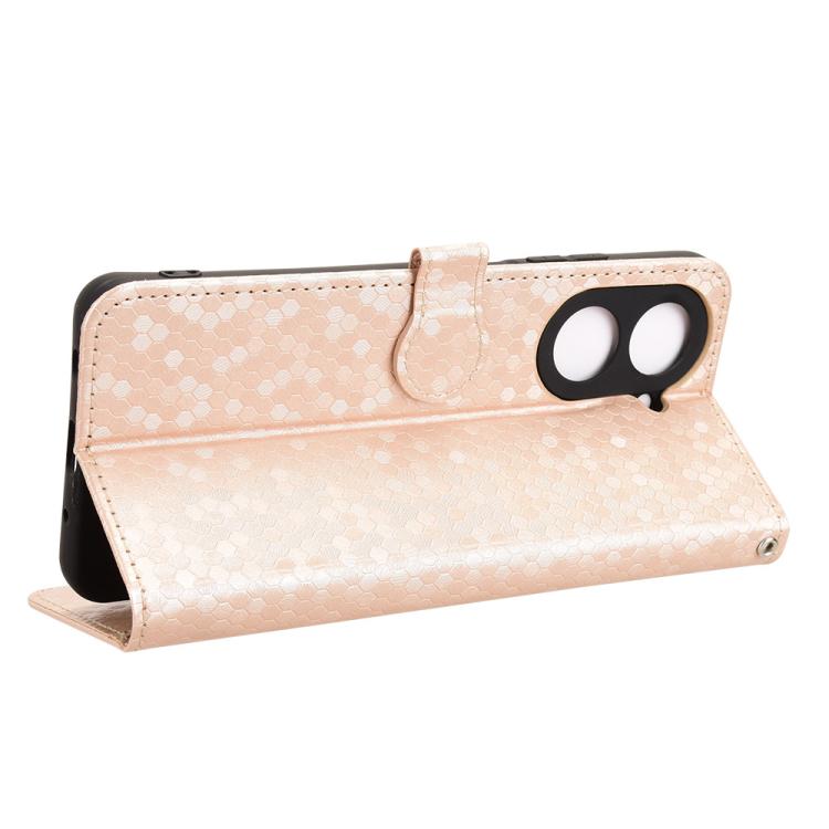 For Redmi A5 4G 171.7mm / Xiaomi Poco C71 Honeycomb Dot Texture Leather Phone Case