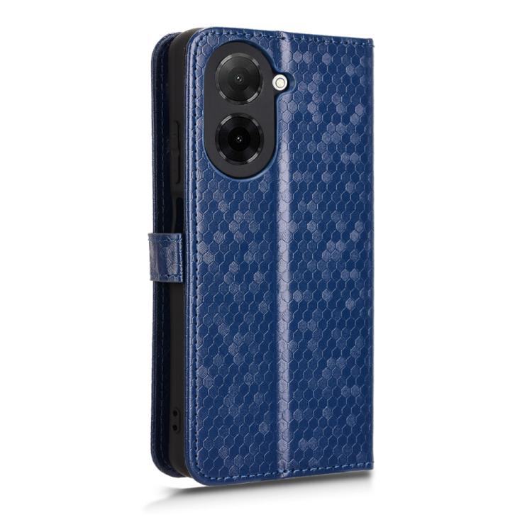 For Redmi A5 4G 171.7mm / Xiaomi Poco C71 Honeycomb Dot Texture Leather Phone Case