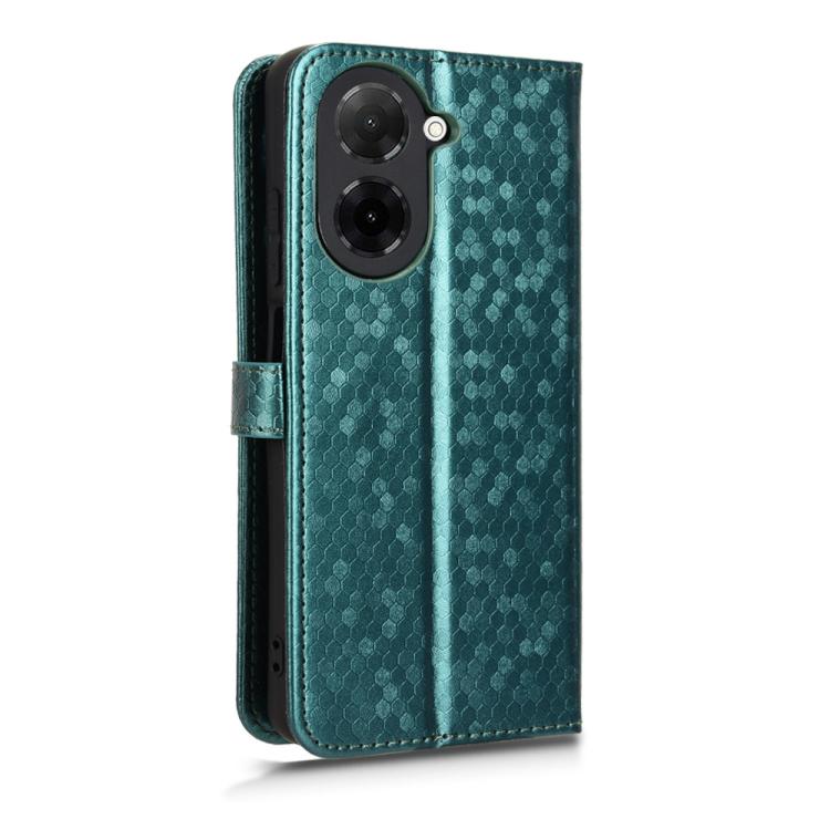 For Redmi A5 4G 171.7mm / Xiaomi Poco C71 Honeycomb Dot Texture Leather Phone Case