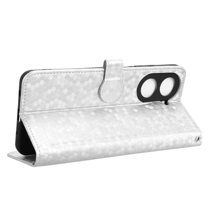 For Redmi A5 4G 171.7mm / Xiaomi Poco C71 Honeycomb Dot Texture Leather Phone Case