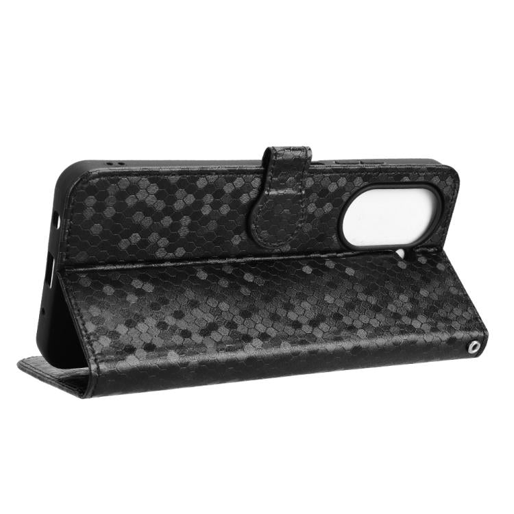 For Redmi A5 4G 173.3mm Honeycomb Dot Texture Leather Phone Case