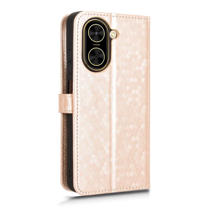 For Redmi A5 4G 173.3mm Honeycomb Dot Texture Leather Phone Case
