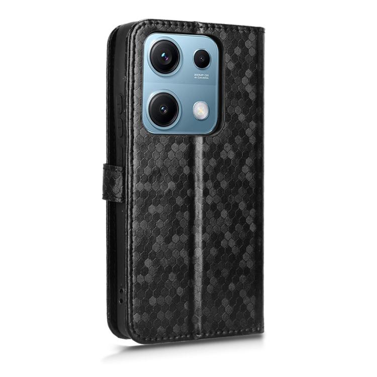 For Redmi Note 14S Honeycomb Dot Texture Leather Phone Case