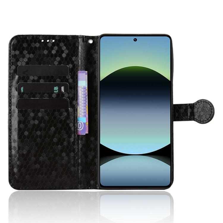 For Redmi Note 14S Honeycomb Dot Texture Leather Phone Case
