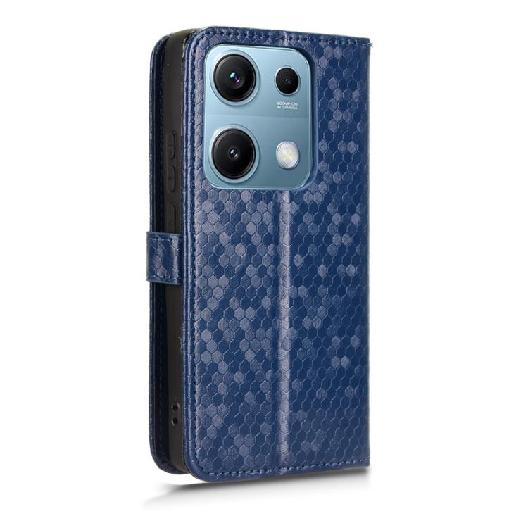 For Redmi Note 14S Honeycomb Dot Texture Leather Phone Case