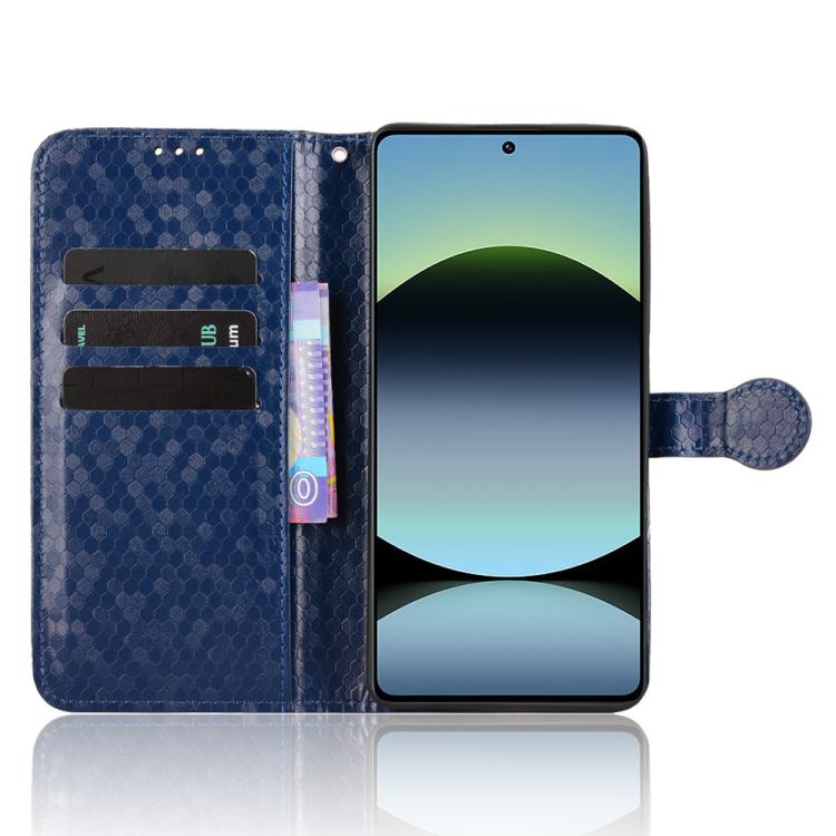 For Redmi Note 14S Honeycomb Dot Texture Leather Phone Case