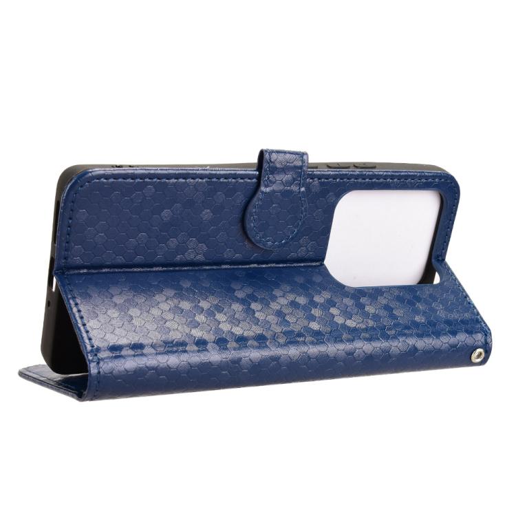For Redmi Note 14S Honeycomb Dot Texture Leather Phone Case