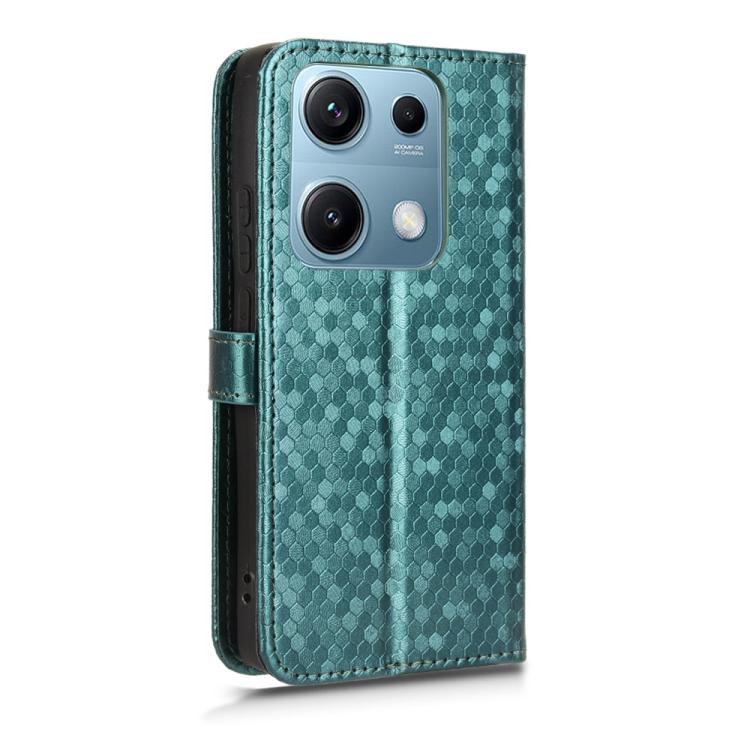 For Redmi Note 14S Honeycomb Dot Texture Leather Phone Case