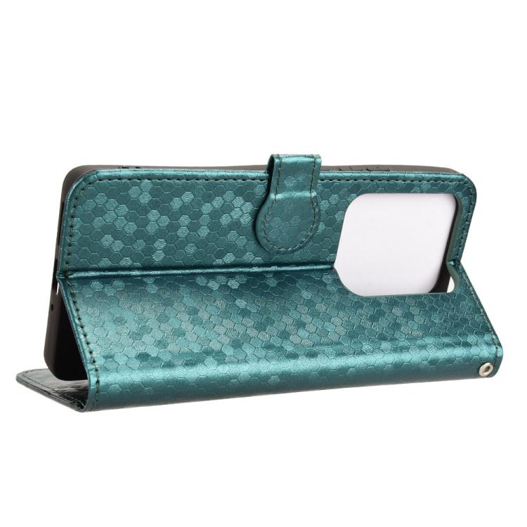 For Redmi Note 14S Honeycomb Dot Texture Leather Phone Case