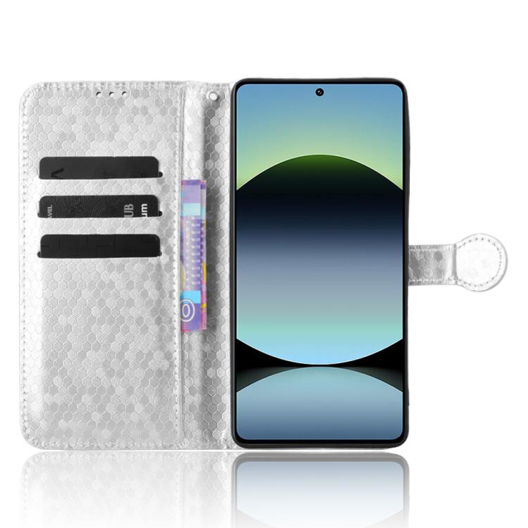 For Redmi Note 14S Honeycomb Dot Texture Leather Phone Case