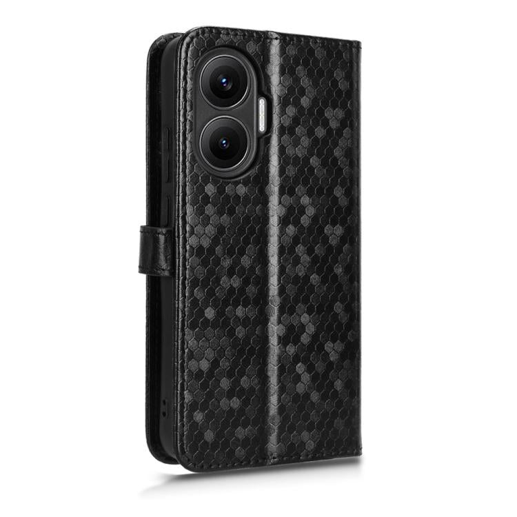 For Redmi Turbo 4 Pro 5G Honeycomb Dot Texture Leather Phone Case
