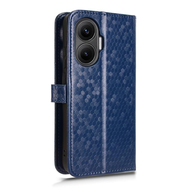 For Redmi Turbo 4 Pro 5G Honeycomb Dot Texture Leather Phone Case